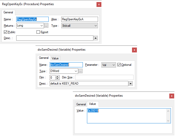 Function and Parameter Properties